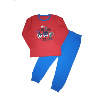 Chlapecké pyžamo Wolf se zvířátky | 100% bavlna, do manžety