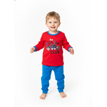 Chlapecké pyžamo Wolf se zvířátky | 100% bavlna, do manžety