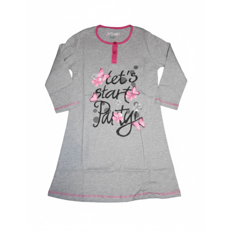 Dívčí noční košilka s motýlky | 100% bavlna | Pohodlí pro sladké sny