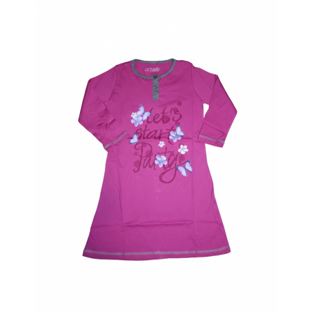 Dívčí noční košilka s motýlky | 100% bavlna | Pohodlí pro sladké sny