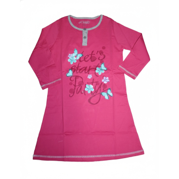 Dívčí noční košilka s motýlky | 100% bavlna | Pohodlí pro sladké sny