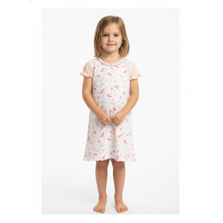 Dívčí bavlněná noční košilka | Pohodlí a roztomilý design