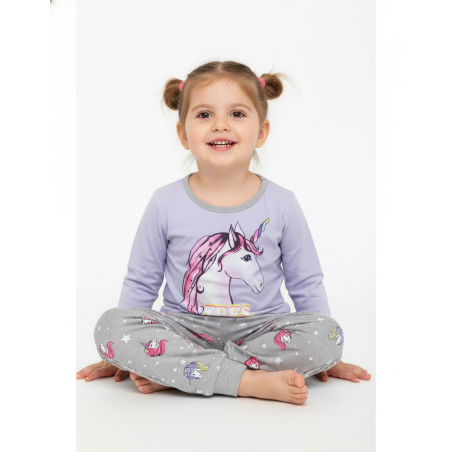 Dívčí pyžamo s jednorožcem | Svítí ve tmě | 100% bavlna