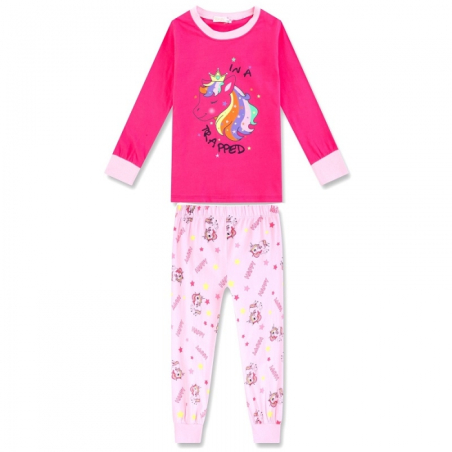 Dívčí pyžamo s jednorožcem | Svítí ve tmě | 100% bavlna