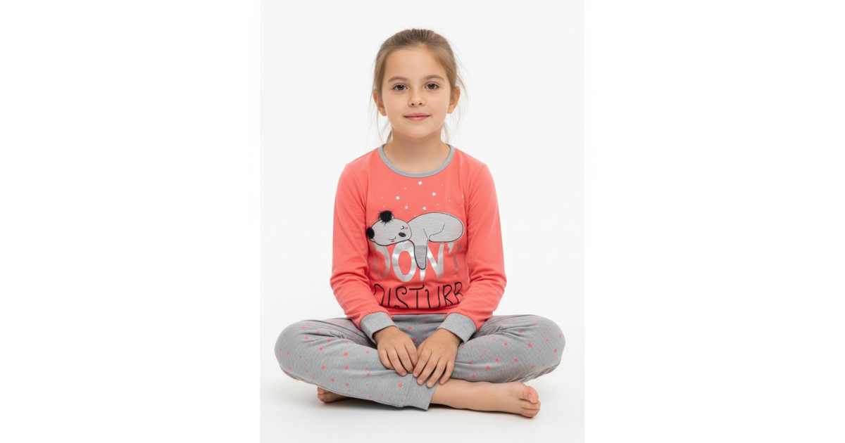 Dívčí pyžamo Kugo Medvídek | Teplé, bavlněné