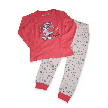 Dívčí bavlněné pyžamo se zajíčkem | Měkké a pohodlné