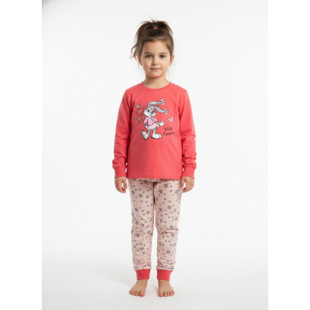 Dívčí bavlněné pyžamo se zajíčkem | Měkké a pohodlné