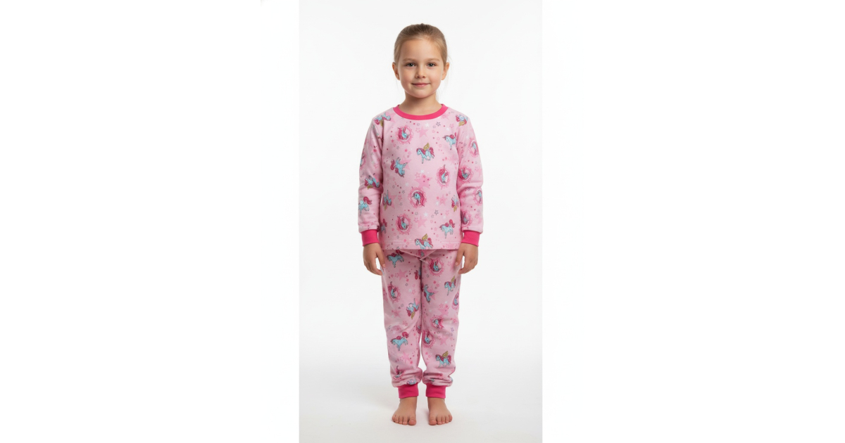 Dívčí pyžamo V-Mart jednorožec | 100% bavlna, český výrobce