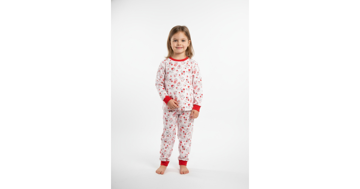 Dívčí pyžamo V-Mart berušky | 100% bavlna, český výrobce