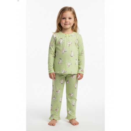 Dívčí pyžamo Wolf s koníky - pohodlné 100% bavlna