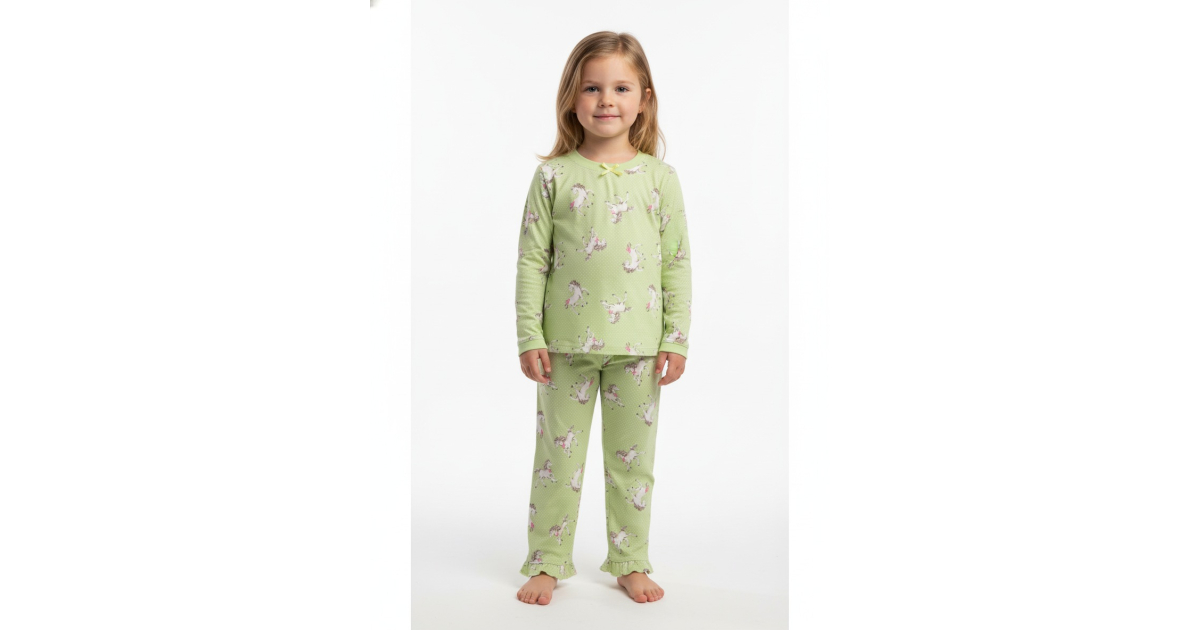 Dívčí pyžamo Wolf s koníky - pohodlné 100% bavlna