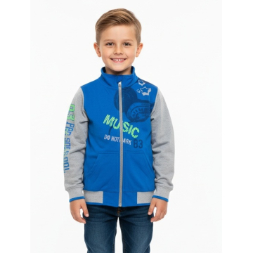 Chlapecká tepláková mikina s potiskem sluchátek | 100% bavlna