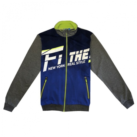 Chlapecká tepláková mikina FITHE | 100% bavlna, zip