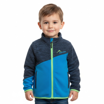 Chlapecká fleecová mikina na zip | Hřejivá outdoor mikina