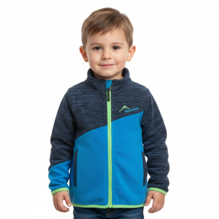 Chlapecká fleecová mikina na zip | Hřejivá outdoor mikina