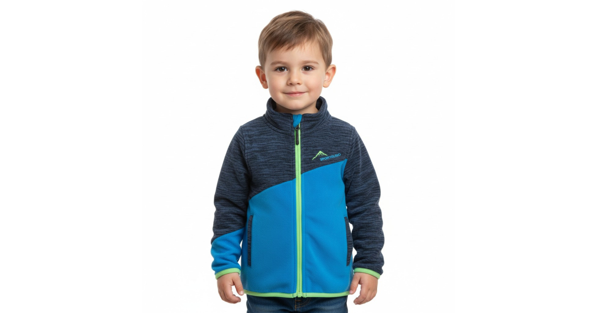 Chlapecká fleecová mikina na zip | Hřejivá outdoor mikina