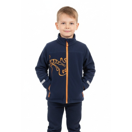 Chlapecká mikina Wolf s reflexními prvky - pohodlí a styl pro chladné dny