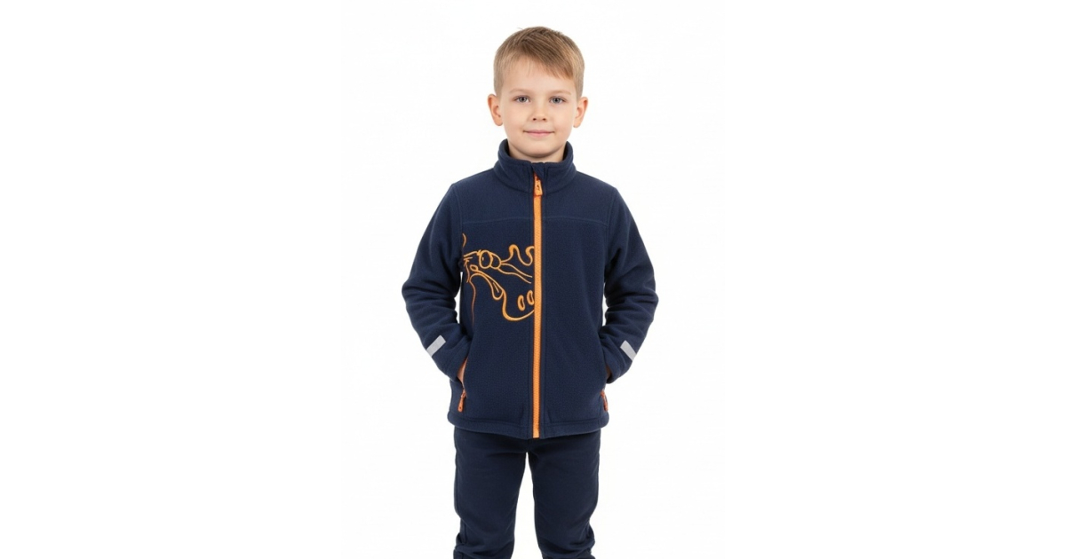 Chlapecká mikina Wolf s reflexními prvky - pohodlí a styl pro chladné dny