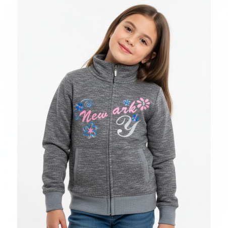 Dívčí tepláková mikina WOLF | 100% bavlna, zip