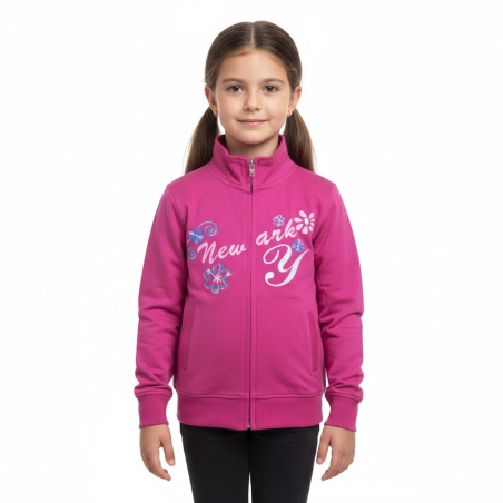 Dívčí tepláková mikina WOLF | 100% bavlna, zip