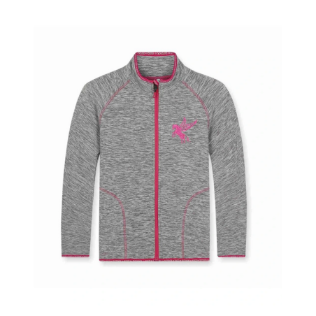 Dívčí fleecová mikina s koníčkem | Hřejivá & melír