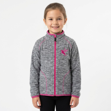 Dívčí fleecová mikina s koníčkem | Hřejivá & melír