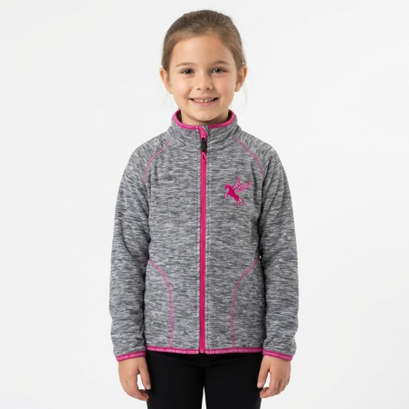 Dívčí fleecová mikina s koníčkem | Hřejivá & melír