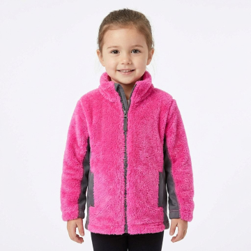 Dívčí chlupatá mikina Kugo | Fleece bundička na zip 🧸