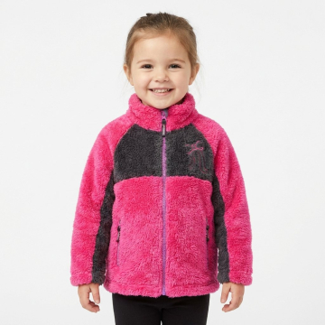 Dívčí chlupatá mikina Kugo | Fleece bundička na zip 🧸