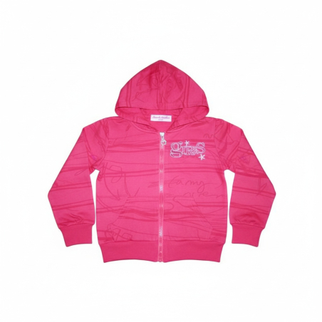 Dívčí mikina na zip s kapucí | Pohodlná tepláková mikina