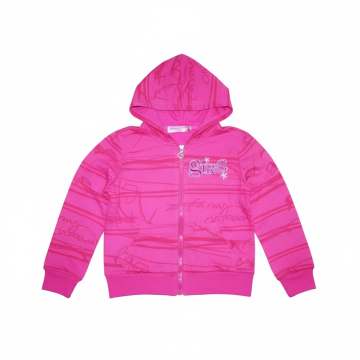 Dívčí mikina na zip s kapucí | Pohodlná tepláková mikina