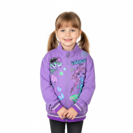 Luxusní dívčí tepláková mikina s moderním designem a pohodlím