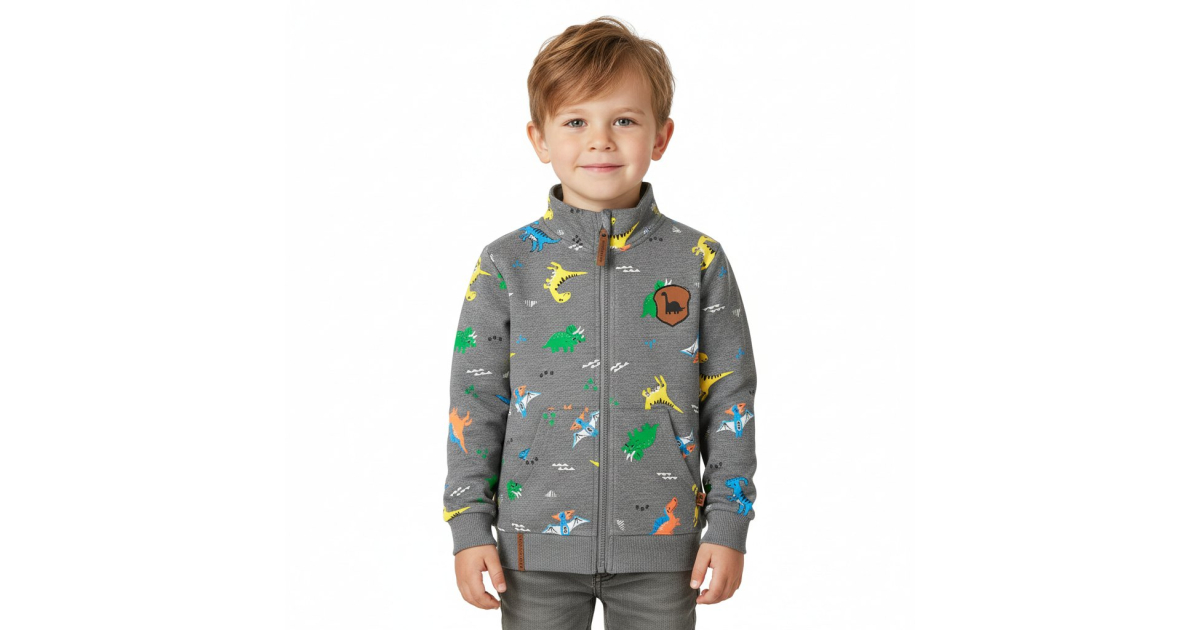 Chlapecká mikina DINOSAURUS | Bavlněná, pohodlná, stylová