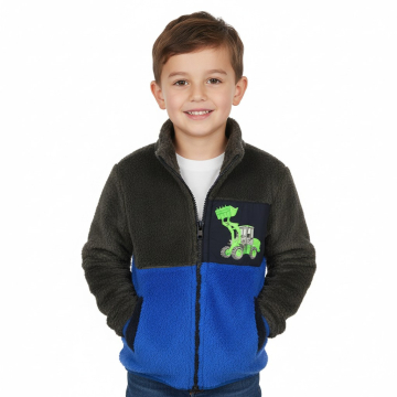 Chlapecká fleecová mikina s kožíškem | Hřejivá a lehká