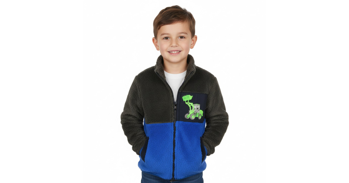 Chlapecká fleecová mikina s kožíškem | Hřejivá a lehká