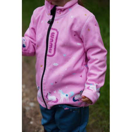 Dětská fleecová mikina jednorožec  WAMU – hřejivá a stylová