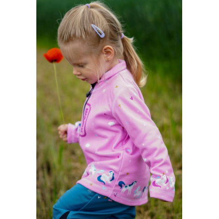 Dětská fleecová mikina jednorožec  WAMU – hřejivá a stylová