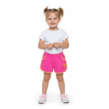 Dívčí kraťasy s gumou v pase | Pohodlné bavlněné šortky pro holky