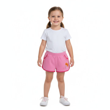 Dívčí kraťasy s gumou v pase | Pohodlné bavlněné šortky pro holky