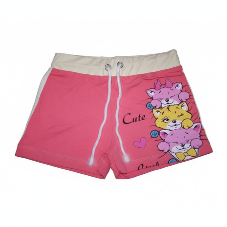 Dívčí šortky s kočičkami | Bavlněné, pohodlné kraťasy