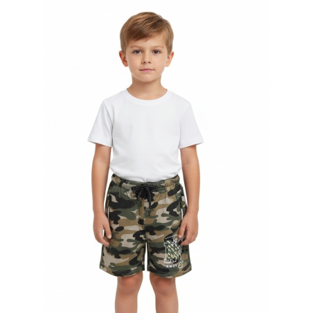 Chlapecké maskáčové kraťasy s nápisem NY | E-shop