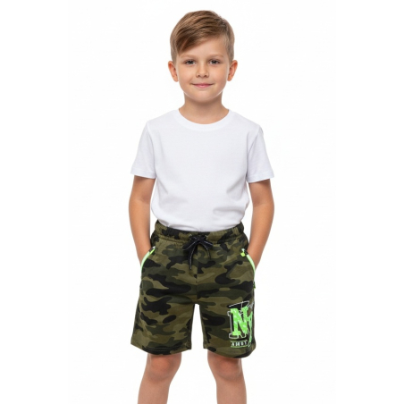 Chlapecké maskáčové kraťasy s nápisem NY | E-shop