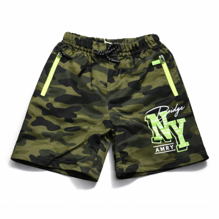 Chlapecké maskáčové kraťasy s nápisem NY | E-shop