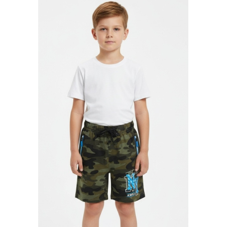 Chlapecké maskáčové kraťasy s nápisem NY | E-shop