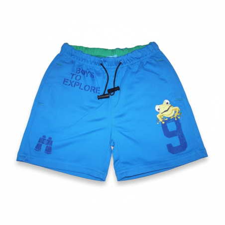 Chlapecké bavlněné kraťasy Kugo s žabkou | Pohodlné šortky