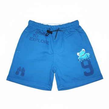 Chlapecké bavlněné kraťasy Kugo s žabkou | Pohodlné šortky