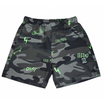 Chlapecké maskáčové kraťasy | 100% bavlna, skate design | Pohodlné šortky pro kluky