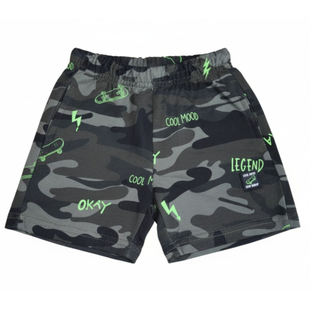 Chlapecké maskáčové kraťasy | 100% bavlna, skate design | Pohodlné šortky pro kluky