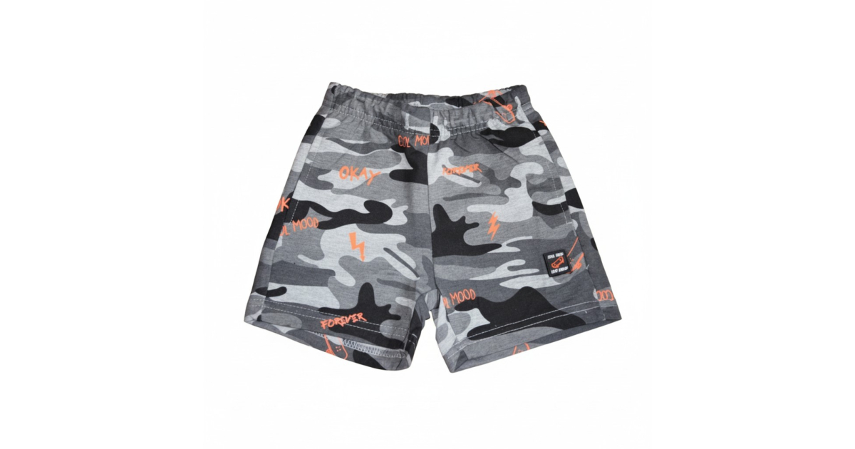 Chlapecké maskáčové kraťasy | 100% bavlna, skate design | Pohodlné šortky pro kluky