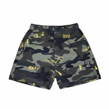 Chlapecké maskáčové kraťasy | 100% bavlna, skate design | Pohodlné šortky pro kluky